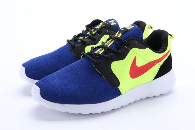 nike rosherun hyp prs qs bleu chaussures noir jaune (2)